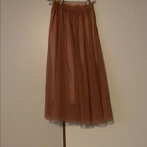 Tea Length Tulle Skirt